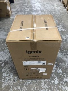 IGENIX 47CM UNDER COUNTER FRIDGE FREEZER BLACK