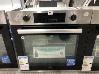 BEKO BUILT - IN SINGLE OVEN - MODEL BBIE22300XFP - RRP.£249 (EX-DISPLAY)