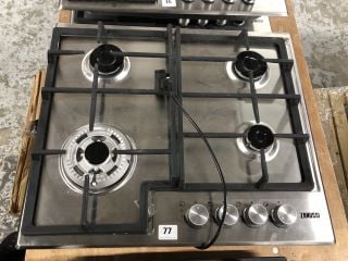 2 X ZANUSSI STAINLESS STEEL INTEGRATED GAS HOBS - MODEL ZGH66424XX - RRP.£149 (EX-DISPLAY)