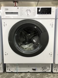 BEKO INTEGRATED WASHING MACHINE ( 8 KG ) - MODEL WTIK84121 - RRP.£299 (EX-DISPLAY)