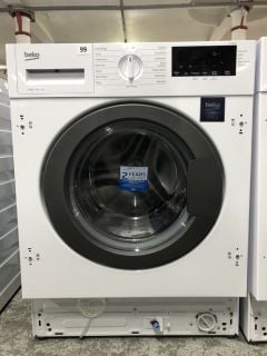 BEKO INTEGRATED WASHING MACHINE ( 8 KG ) - MODEL WTIK84121 - RRP.£299 (EX-DISPLAY)