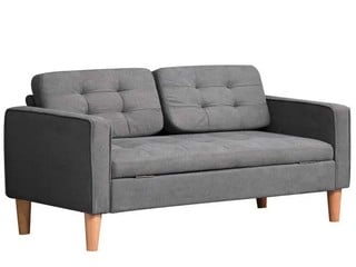 HOMCOM TWO-SEATER SOFA, GREY MODEL 839-032V71GY