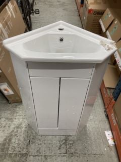 BATHROOM CORNER CABINET AND BASIN