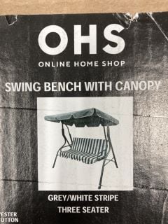 OHS GARDEN SWING BENCH WITH CANOPY