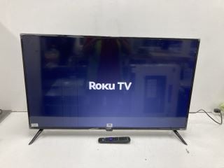 LOGIK 43" TV MODEL L43RUE23 (WITH REMOTE, WITH STAND, WITH BOX, LINE ON SCREEN)