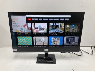 SAMSUNG 32" MONITOR MODEL S32DM500EU (WITH REMOTE, WITH POWER SUPPLY, WITH STAND, WITH BOX, LINE ON SCREEN)