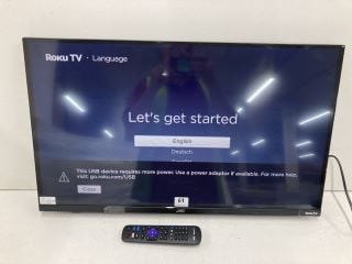 JVC 32" TV MODEL LT-32CR230A (WITH REMOTE, NO STAND, WITH BOX, SCREEN FAULT)