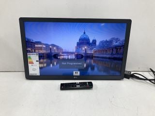 LG 24" TV MODEL 24TQ510S (WITH POWER SUPPLY, WITH REMOTE, NO STAND, WITH BOX)