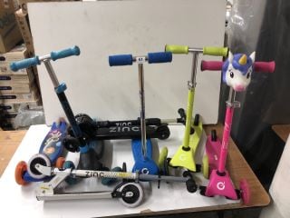 KIDS SCOOTERS TO INCLUDE ZINC