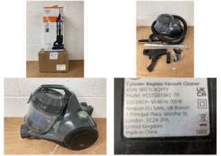 VAX MACH AIR UPRIGHT VACUUM CLEANER AND A CYLINDER VACUUM CLEANER