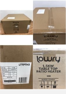 LOWRY 1.5KW TABLE TOP PATIO HEATER