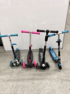 4 X KIDS SCOOTERS INC EVO