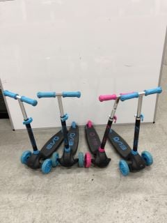 4 X KIDS EVO SCOOTERS