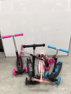 5 X KIDS SCOOTERS INC ZINC