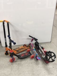 5 X KIDS SCOOTERS INC ZINC