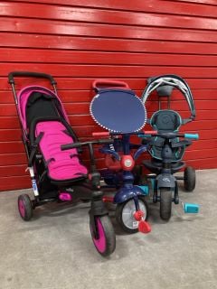 3 X KIDS PUSHABLE TRICYCLES INC SMARTRIKE