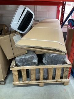 LARGE PALLET OF ITEMS INC CHEST OF DRAWERS, CEILING LAMP