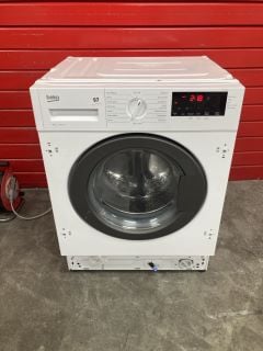 BEKO INTEGRATED 8KG WASHING MACHINE MODEL: WTIK84121 (EX DISPLAY) RRP: £389