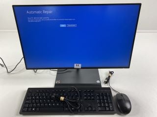 HP 23.8 INCH ALL-IN-ONE 512GB PC IN BLACK. (WITH BOX, KEYBOARD , MOUSE & POWER UNIT) (MARKS ON SCREEN). AMD RYZEN 5 5625U @ 2.30GHZ, 8GB RAM,   [JPTN41401]