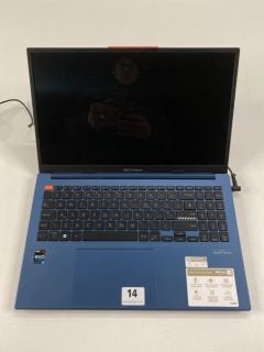 ASUS VIVOBOOK S 14/15 512GB LAPTOP IN SOLAR BLUE: MODEL NO S5504V (WITH BOX & CHARGER) (SMASHED SCREEN). INTEL I5-13500H, 16GB RAM,   [JPTN41395]