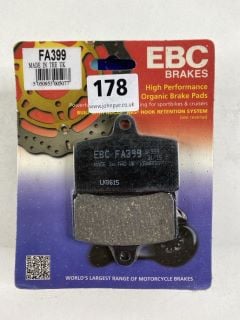 8 X EBC MOTORBIKE BRAKEPADS