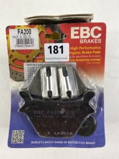 8 X EBC MOTORBIKE BRAKEPADS