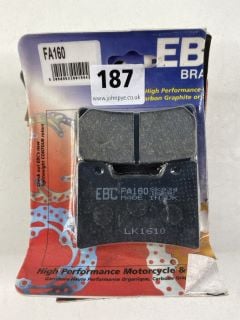 8 X EBC MOTORBIKE BRAKEPADS