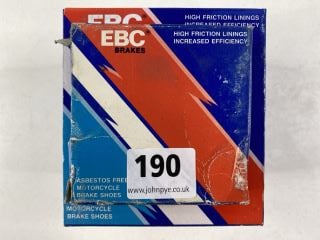 QUANTITY OF EBC BRAKE PADS FOR MOTORIBKES TO INC BRAKE SHOES