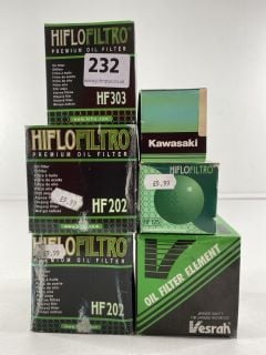 QUANTITY OF HIFLO BIKE FILTERS TO INC OIL FILTER