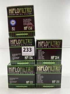 QUANTITY OF HIFLO BIKE FILTERS TO INC OIL FILTER