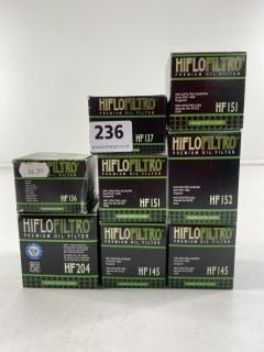 QUANTITY OF HIFLO BIKE FILTERS TO INC OIL FILTER