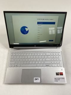 HP PAVILION 15-EH1508SA 512GB LAPTOP. (UNIT ONLY (NO BOX OR CHARGER)) (HINGE FAULT). AMD RYZEN 7 5700U, 16GB RAM, 15.0" SCREEN  [JPTN41503]