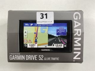 GARMIN DRIVE 52 SATNAV IN BLACK: MODEL NO MT-S (WITH BOX & ACCESSORIES)  [JPTN41424]