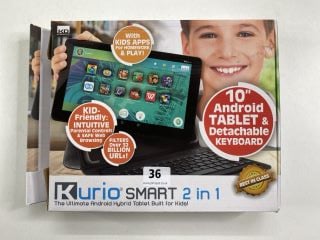 KURIO SMART 2 IN 1 16GB TABLET WITH WIFI IN BLACK: MODEL NO 02018 (WITH BOX & KEYBOARD (NO CHARGE CABLE))  [JPTN41381]