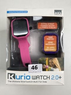 2 X ITEMS TO INCLUDE KURIO SMARTWATCH WATCH 2.0+.  [JPTN41402, JPTN41405]