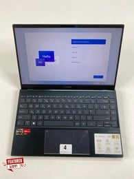 ASUS ZENBOOK 512GB LAPTOP: MODEL NO UM425Q (UNIT ONLY NO CHARGE UNIT). AMD RYZEN 7 5800H @ 3.20 GHZ, 16GB RAM,RRP£1099   [JPTN41389]