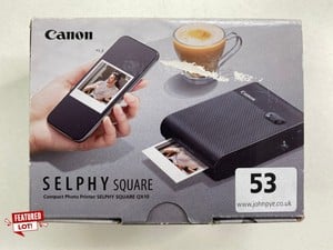 CANON SELFIY QUARE QX10 PHOTO PRINTER IN BLACK. (WITH BOX & ACCESSORIES) RRP£169.99 [JPTN41454]