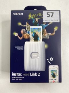 FUJIFILM INSTAX MINI LINK 2 SMARTPHONE PRINTER IN CLAY WHITE. (WITH BOX & ACCESSORIES)  [JPTN41458]