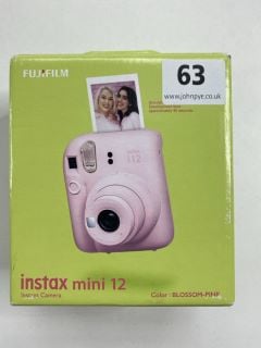 FUJIFILM INSTAX MINI 12 SMARTPHONE PRINTER IN BLOSSOM PINK. (WITH BOX) (SALVAGE PARTS ONLY)  [JPTN41467]