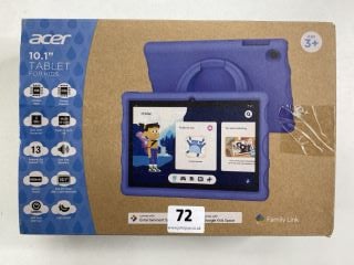 ACER 10.1" TABLET FOR KIDS 32GB TABLET WITH WIFI IN GREY: MODEL NO ACTABKBL (WITH BOX & ACCESSORIES)  [JPTN41487]