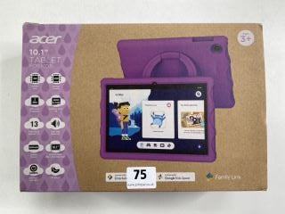 ACER 10.1" TABLET FOR KIDS 32GB TABLET WITH WIFI IN GREY: MODEL NO ACTABKPU10124 (WITH BOX & ACCESSORIES)  [JPTN41493]