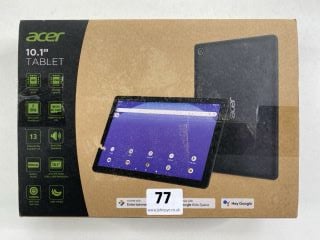 ACER 10.1 32GB TABLET WITH WIFI IN BLACK: MODEL NO ACTAB1024 (WITH BOX & CHARGE UNIT)  [JPTN41494]