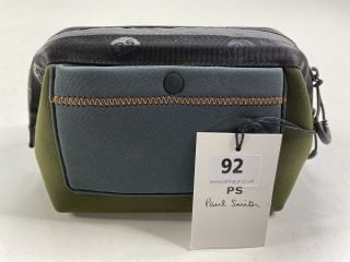 PAUL SMITH MEN'S BAG WASHBAG NEOPRENE. MADE FROM: 100% NEOPRENE WITH COW LEATHER TRIM. RRP: Â£110