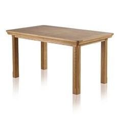 CANTERBURY NATURAL SOLID OAK 5FT X 3FT EXTENDING DINING TABLE - MODEL NO. HXBOS1500E - RRP £680