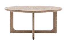 CRAFT ROUND COFFEE TABLE IN SMOKED - SIZE 900 X 900 X 400MM - ITEM NO. 529774 - RRP £380