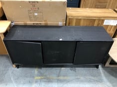 BLACK WOODEN 3 DOOR SIDEBOARD