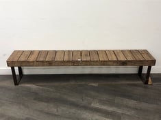 NKUKU OSO RECLAIMED WOOD & IRON BENCH - LARGE - ITEM NO. OB2402 - RRP £595