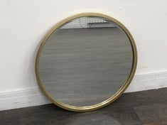 HIGGINS ROUND GOLD MIRROR- 248945 RRP-£180