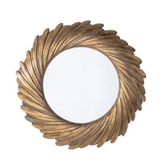 LOWRY MIRROR IN GOLD VERDIGREE - SIZE 1000 X 1000MM - ITEM NO. 217712 - RRP £299