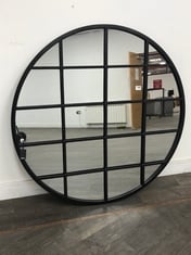 MARSHBOROUGH ROUND MIRROR IN BLACK - SIZE 1150 X 25 X 1150MM - ITEM NO. 676994 - RRP £230